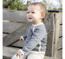 Carica l'immagine nel visualizzatore di Gallery, Cardigan neonato Sense Organics