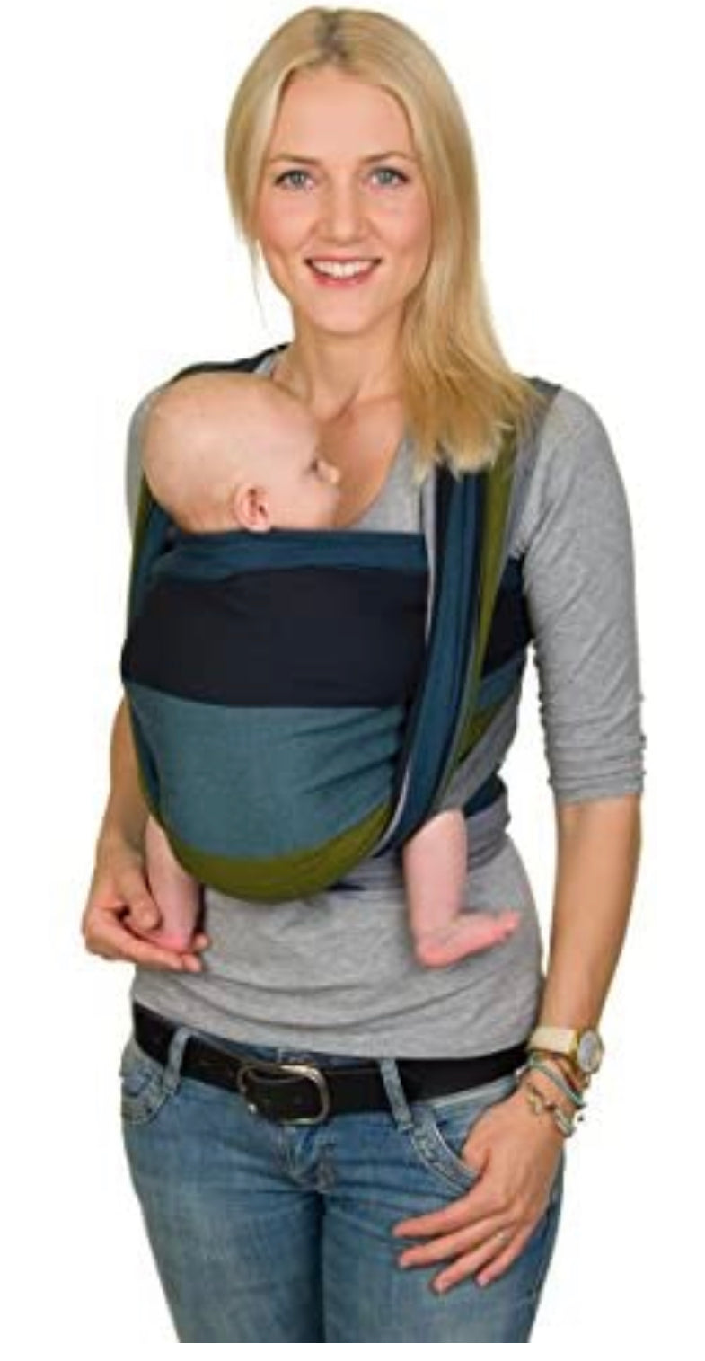 Hoppediz - Fascia elastica portabebé per neonati prematuri e a termine, istruzioni incluse