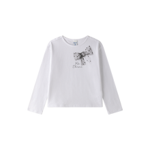 Carica l&#39;immagine nel visualizzatore di Gallery, Maglietta a maniche lunghe abbigliamento invernale bambina JGI65778
