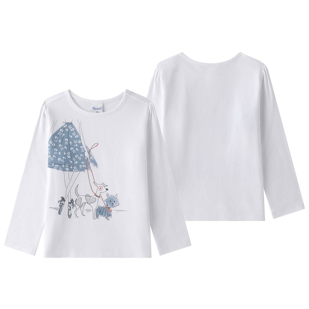 Maglietta a maniche lunghe abbigliamento invernale bambina JGI65736