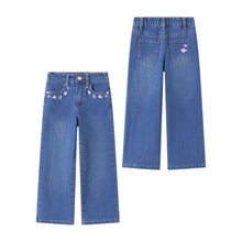 Carica l&#39;immagine nel visualizzatore di Gallery, Jeans denim da bambina JGI55701
