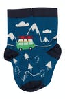 Carica l'immagine nel visualizzatore di Gallery, Pacco da 3 Calzini Rock my Socks - Indaco/Husky - Cotone Bio
