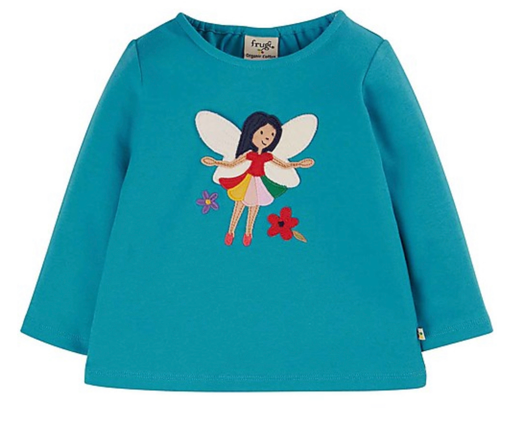 Maglia Bimba con Applique Connie - Blu/Fatina