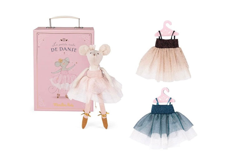 MOULIN ROTY Valigetta Topina Ballerina 3 tutù La Petite Ècole de Danse Moulin Roty