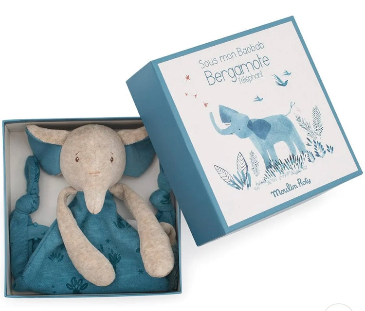 DouDou Porta Ciuccio Bergamote L'elefante Sous mon Baobab