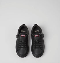 Carica l&#39;immagine nel visualizzatore di Gallery, Sneakers Runner in tessuto e pelle nera
