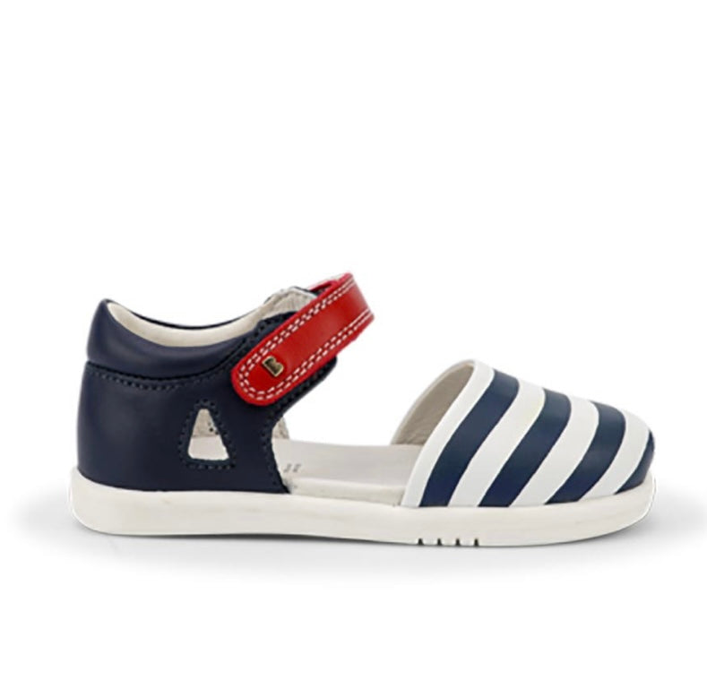 Sandali chiusi in punta  Navy Stripe Print