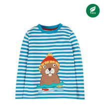Carica l'immagine nel visualizzatore di Gallery, Maglia Maniche Lunghe The National Trust Discover - Righe/Castoro
