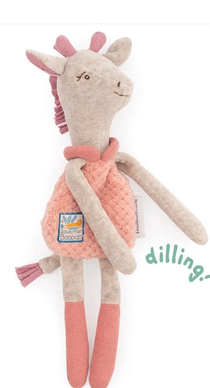 Doudou sonaglio giraffa Bibiscus, Sous mon Baobab